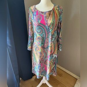 Tommy Hilfiger ladies paisley dress. Size 8